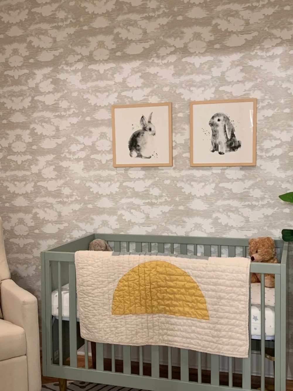 Pottery barn X Minted bunny artwork